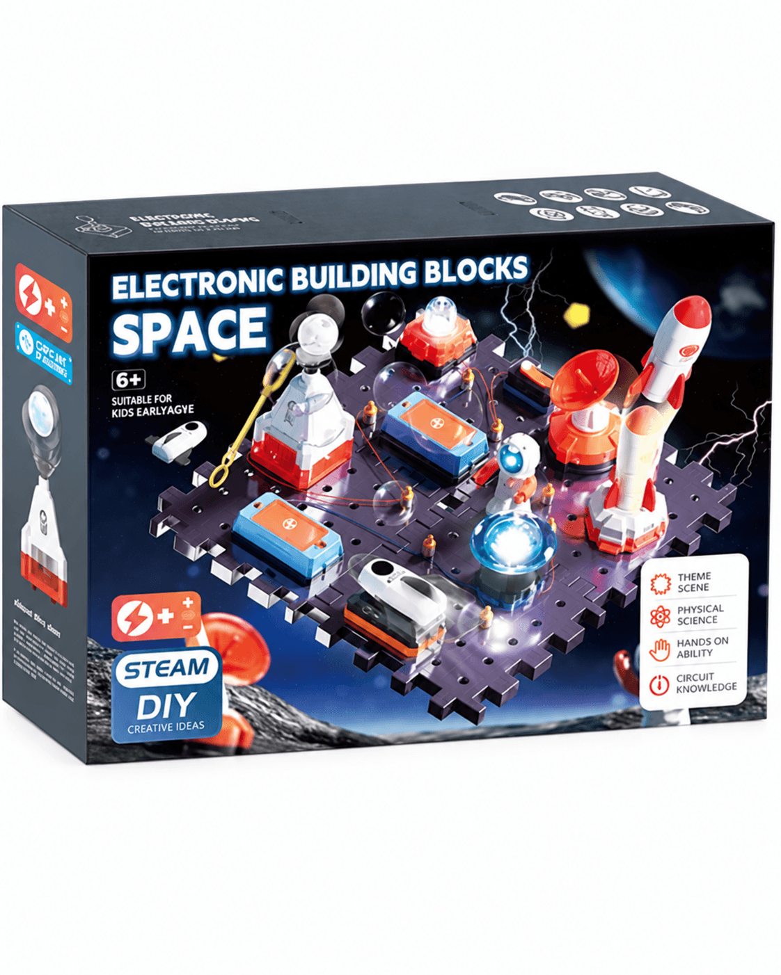 مجموعة تركيب دوائر إلكترونية فضائية STEAM SD808